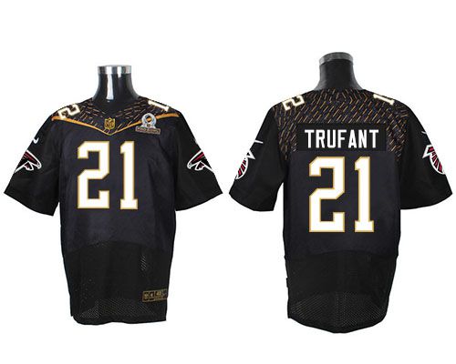 Nike Falcons #21 Desmond Trufant Black 2016 Pro Bowl Men's Stitched NFL Elite Jersey